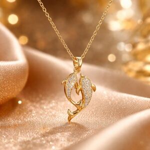 Fashion Jewelry Gold Dolphin Necklace